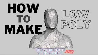 3 Ways to Make Low Poly Surface | Meshmixer Tutorial 2022 | 3D Printing Guide