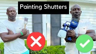 Transforming Your Vinyl Shutters With This Simple Painting Hack!!!