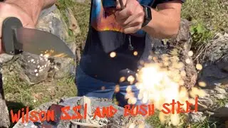 Sam Wilson S.A.F.E. System I and Bush Steel Demo #survivalknife #bushcraft #fire