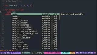 Vimscript Tutorial: List ( iterating with while and for loop )