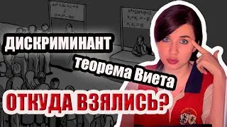 Дискриминант, формула для корней и теорема Виета | Квадратный трёхчлен