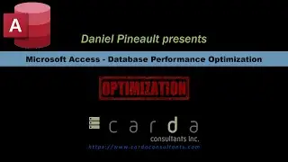 Microsoft Access - Database Performance Optimization