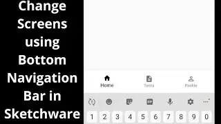 Changing Screens with Bottom Navigation Bar in Sketchware