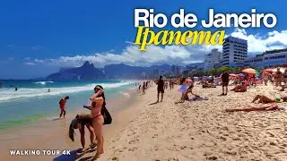 THIS is Ipanema Beach 🇧🇷☀️🌴 | BEAUTIFUL People & Beach Life in Rio de Janeiro | Walking Tour 4K