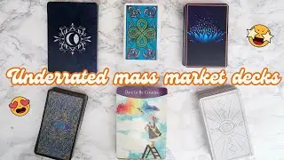 UNDERRATED DECKS 😱 Mass market tarot & oracle decks you need to know about (ep.3)