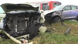 Fünf Verletzte nach Verkehrsunfall