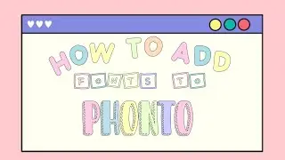 👜how to add fonts in phonto~