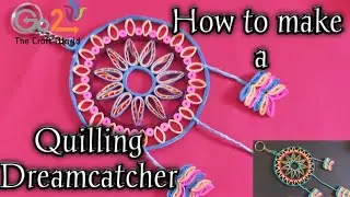 How to make mini Dream Catcher | Dream Catcher | Quilling | Quilling wall hanging | 