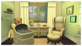 A COZY LITTLE NURSERY | SIMS 4 SPEED BUILD NO CC