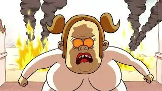 Muscle Man and Starla Make Out - Regular Show