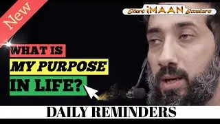WHAT IS MY PURPOSE IN LIFE  I BEST NOUMAN ALI KHAN LECTURES I BEST LECTURES OF NOUMAN ALI KHAN