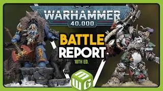 Space Wolves vs Death Guard Warhammer 40k 10th Edition Battle Report