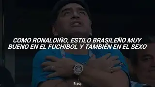 "Como Ronaldinho, estilo brasileño, muy bueno en el fuchibol..." Kevin AMF, Tiagz - Maradona (Letra)