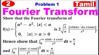 TPDE | MA3351 | Unit 4 | Fourier Transform | Fourier Transform in Tamil | Problem 1