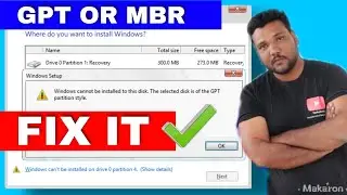 How to Convert MBR to GPT During Windows 10/8/7 Installation !