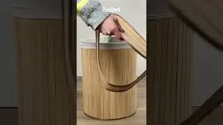 Say Goodbye to Messy Laundry Rooms with these Beliani Bamboo Basket