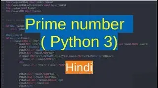 19. Prime number program in Python