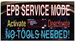 Ford Focus EPB Service Mode: Activation and Deactivation guide. Including Ecoboost & ST line.