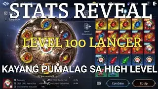 Lancer level 100 STATS REVEAL na kayang pumalag ng high level | Mir4 | Lancer Build