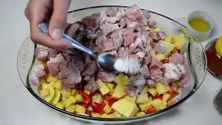 Мясо с овощами в духовке