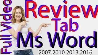 Ms Word REVIEW TAB by Kshedang [Nepali]