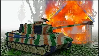 ⚔️ REALISTIC WW2 Tank Battle - Tiger 1 and Tiger 2 Platoon vs Soviet Tanks | Teardown