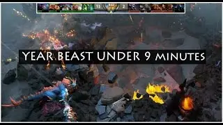 How To Finish Dota 2 Year Beast Match Under 9 minutes