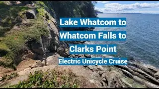 Lake Whatcom to Whatcom Falls to Clarks Point - Electric Unicycle Cruise Video