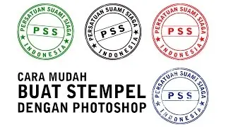 Easy Way to Make a Stamp with Photoshop - Photoshop Tutorial