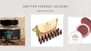 Smytten Free Samples Review | Smytten truth | Smytten haul| Just Herbs lipstick|MCaffeine |Unboxing