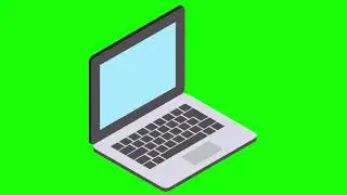 Green Screen:  Laptop Animation:  No Copyrights