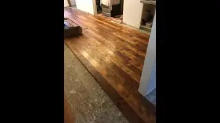 THIS MAGNIFICENT MIXED HARDWOOD FLOOR WAS A COMPLETE SURPRISE !
