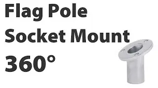 White Water Flag Pole Socket Mount | 6143S 6142S