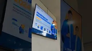 Pemasangan Slide Pada Monitor Dinding PMB PNC 24 #shorts #digitalads