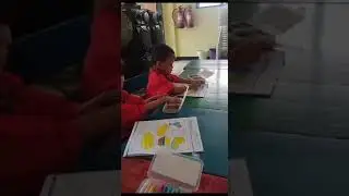 Keseruan anak anak lagi belajar mewarnai bareng