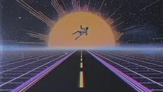 80's Style Neon Audio Spectrum