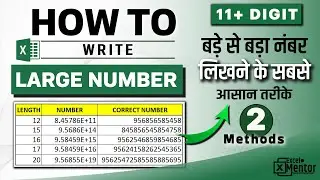 last digits are changed to zeros when you type long numbers in cells of excel  write large number