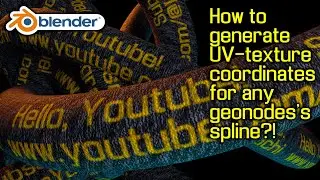 How to generate UV-texture for any geonode's spline?! (in Blender)