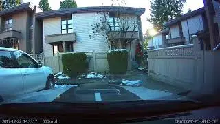 Getting stuck on the icy snow