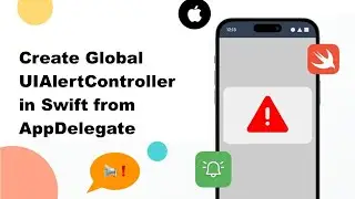 Create Global UIAlertController in Swift from AppDelegate | Solve Alert already/presenting/UI issues