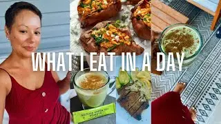 WHAT I EAT IN A DAY FOR GUT HEALTH || INTERMITTENT FASTING