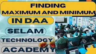 Finding Maximum and Minimum in Design and Analysis of Algorithm (DAA)