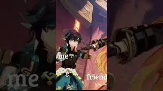 fighting bosses with my friends who have STRONG builds be like  #genshinimpact #mavuika  #kinich