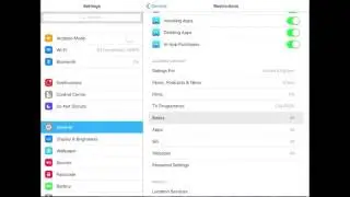 Setting region and age restrictions on iPad iOS9