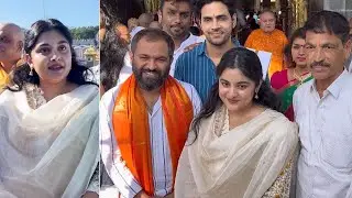 Actress Nivetha Thomas Visits Tirumala | 35 Chinna Katha Kaadu Team Visuals @ Tirumala