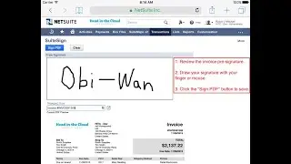 SuiteSign PDF - Signatures in NetSuite