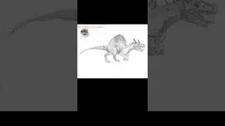 Rysuję Dinozaura #dinosaur #jurassic #shorts #rysunek
