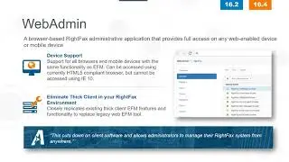 RightFax WebAdmin