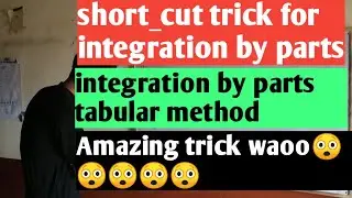 #mathematics #calculus #mathsTrick for Integration By Parts (Tabular Method, urdu Method, D-I Method