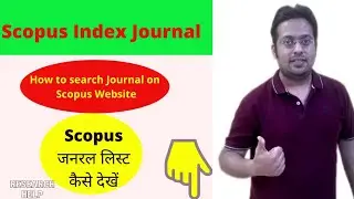 How to search Scopus Index journal list in hindi